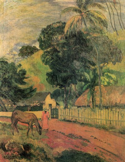 Landscape (Horse on the Path) by Paul Gauguin